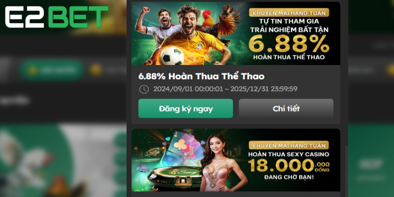 Các ưu đãi hoàn trả giúp người chơi hồi 1 phần vốn